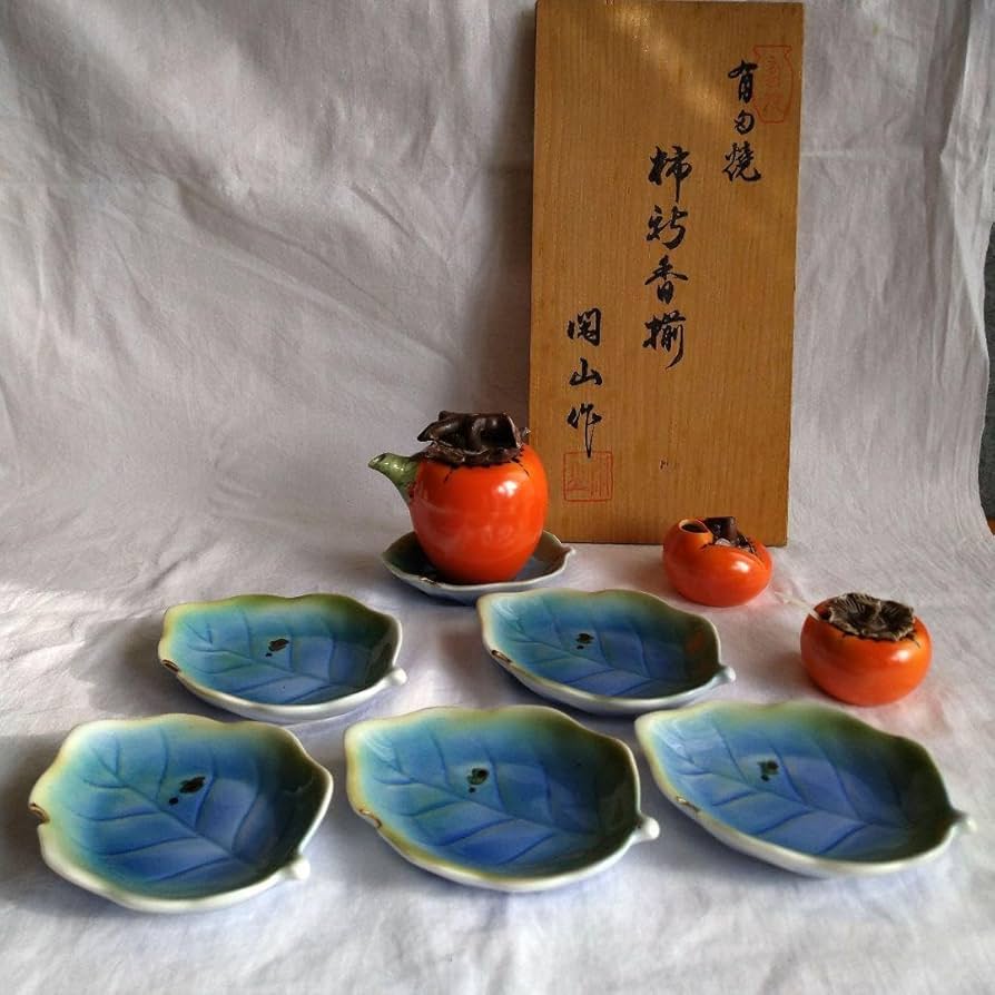 有田焼　二宮閑山　柿　調味料入れ　古伊万里　陶器 現状品 有田焼 二宮閑山 柿 調味料入れ 古伊万里 陶器 現状品 - メルカリ