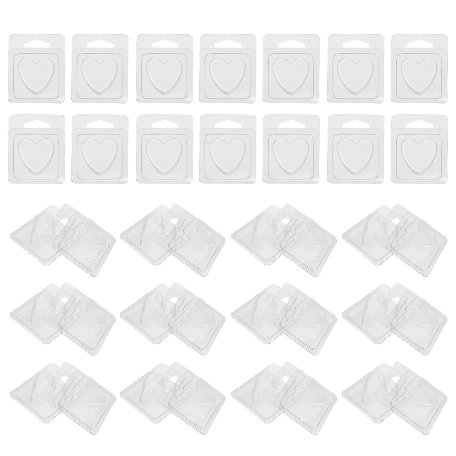 Moules à fondant à cire en cœur résistants pour bougies durables