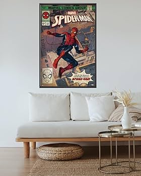 スパイダーマンヴィンテージポスターおまけ付き Amazon.co.jp: マーベルマーベルコミックのレトロスタイルガイド