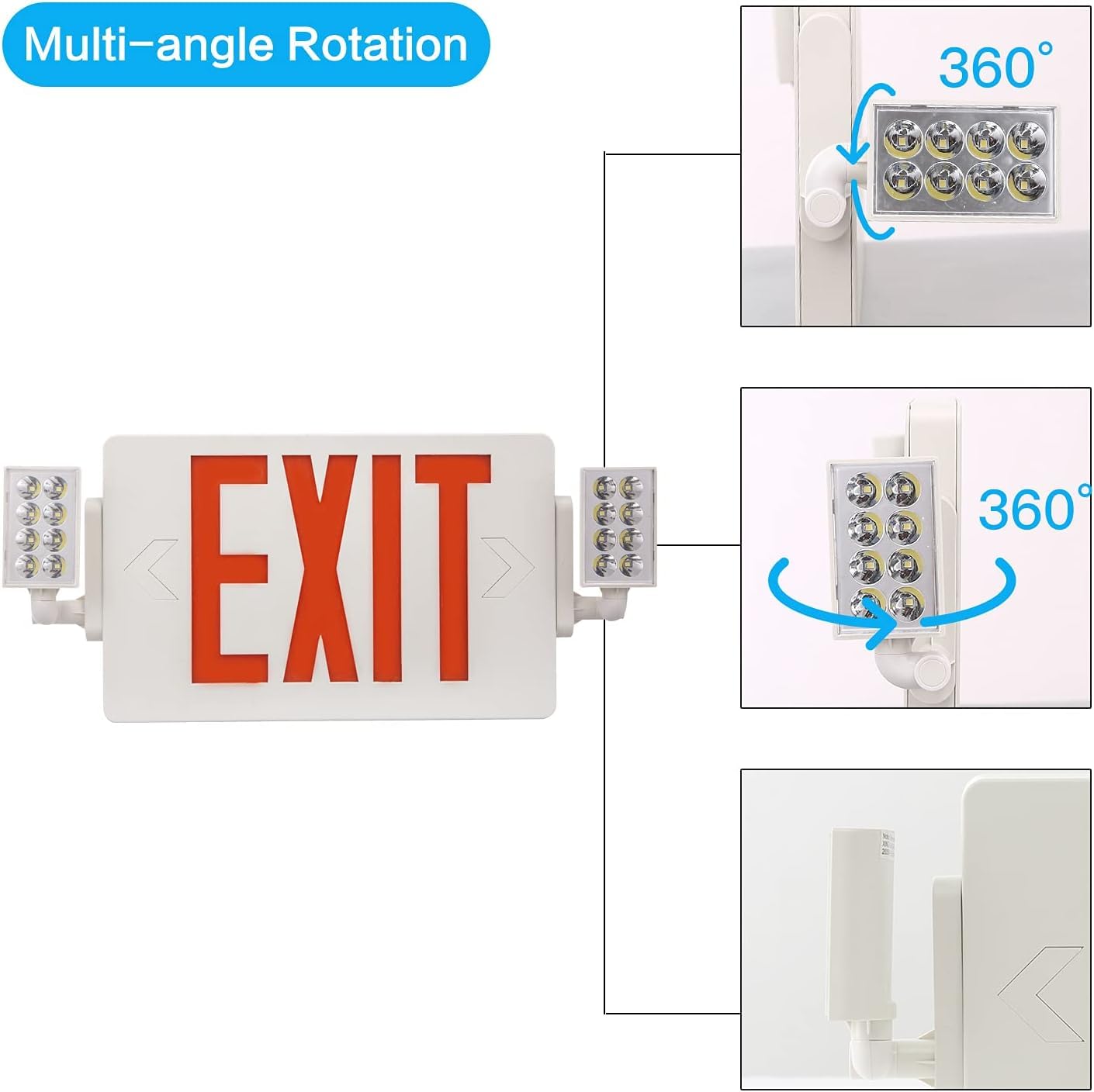 Switchable Led Signs Red Green Switchable Exit Sign LED Exit Sign Emergency Light - Red ...