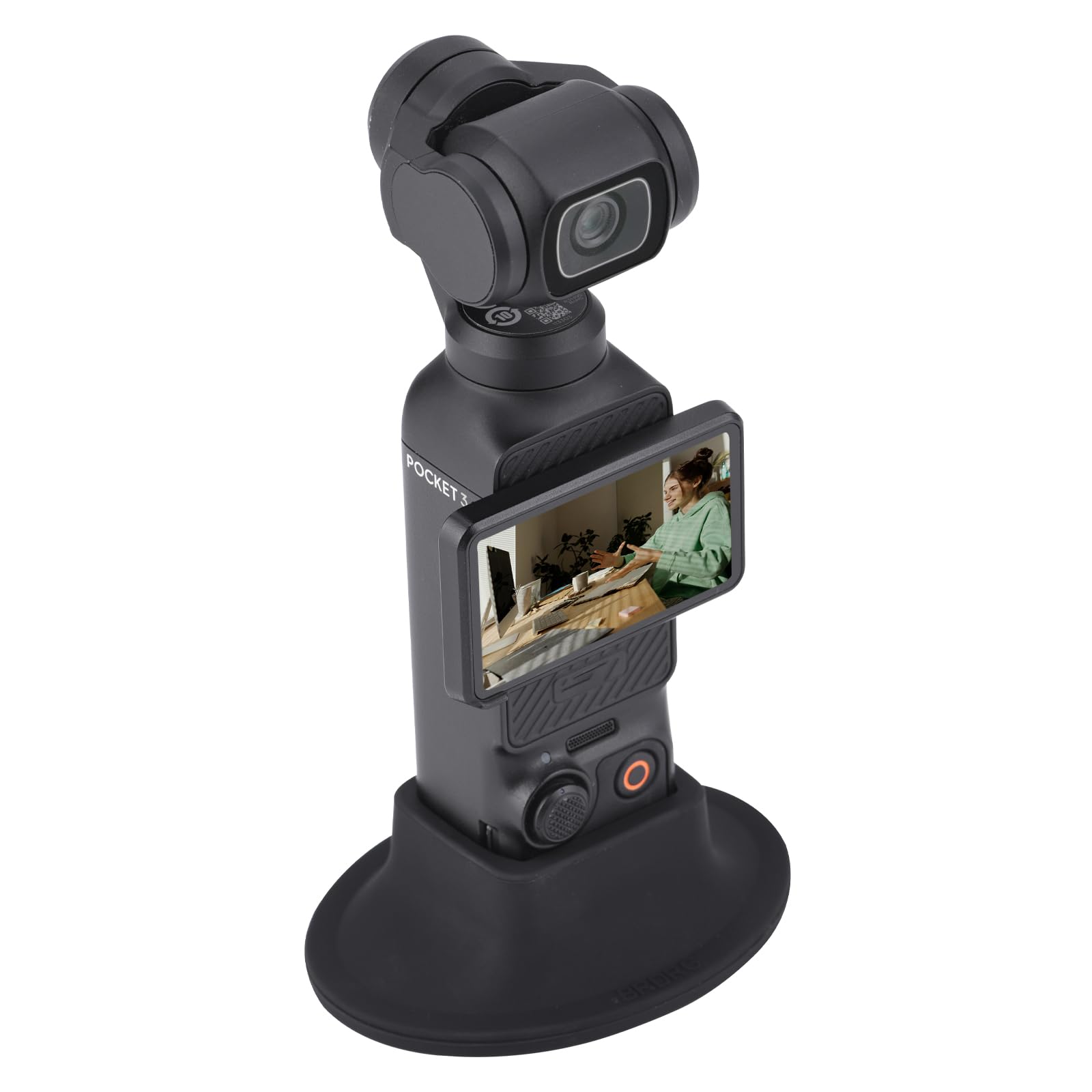 BRDRC Pocket 3 4 Stand Base Mount, Desktop Support Bracket Stable Non-Slip Support Expansion Adapter for DJI Osmo Pocket 3 4 Creator Combo Handle