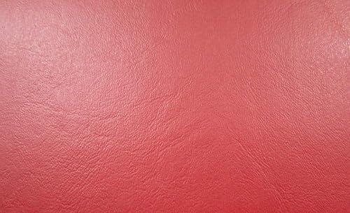 The Yard Boat Auto - Tela de tapicería de vinilo marino con respaldo de espuma de 14 pulgadas, color rojo medio, 54 pulgadas de ancho