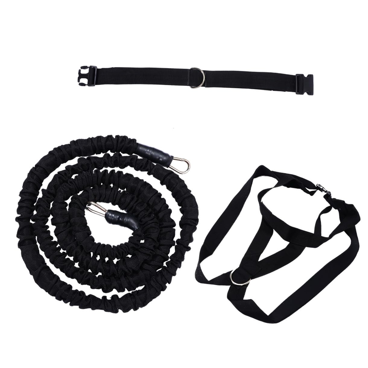 Yoga Trainingsseil mit Widerstandsband, Schwarz 1 Satz