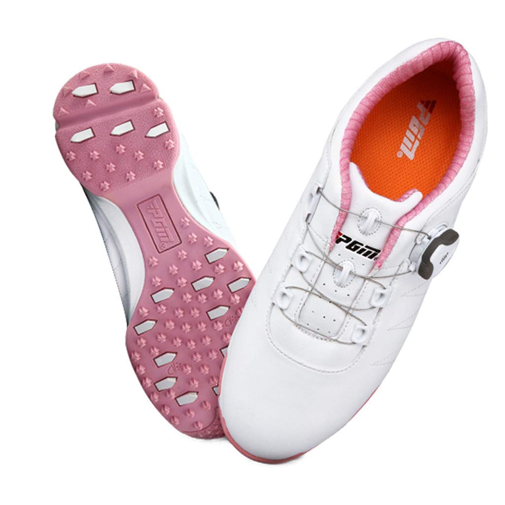 Scarpe da Golf Anti-Skid Impermeabili con Spikes per Le Donna