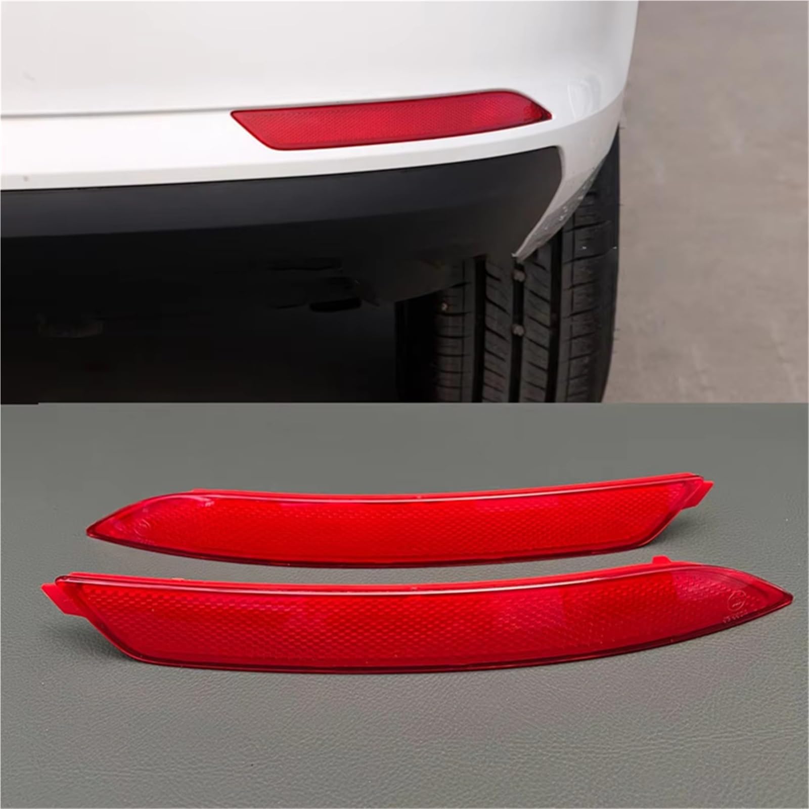 Rückstrahler Kompatibel Mit Skoda Für Rapid Für Spaceback 2013 2014 2015 2016 2017 2018 2019 Reflektoren Für Die Hintere Stoßstange Warnung Bremsleuchten Bremse(Right)