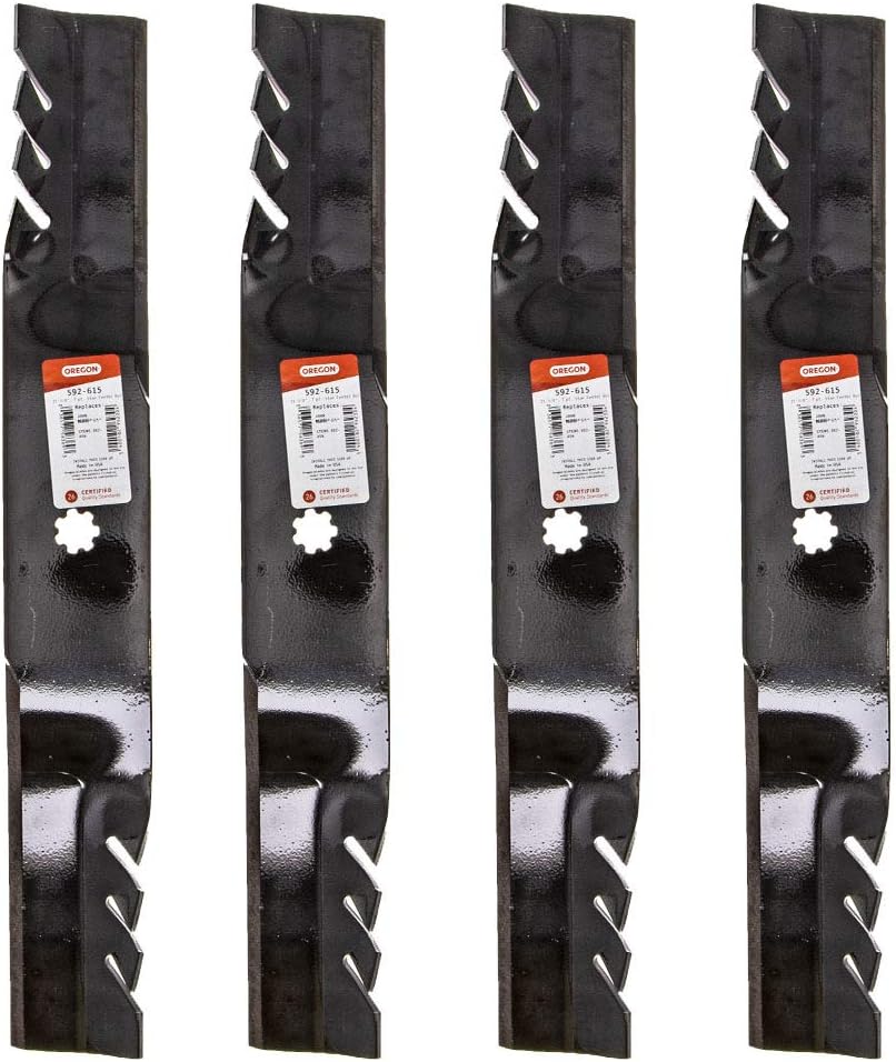 Oregon 4 Pack 592-615 G5 Gator Mulcher Blade for John Deere GX22151 GY20850 42"