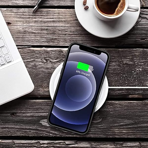 LRK Ultra Thin Black Case Compatible with iPhone 12 Mini: Slim, Soft, and Flexible (NOT Hard) [Matte Finish] Protective Black Phone Cover for iPhone 12 Mini, 5.4 Inch - Matte Black by LRK - Used condition - Image 6