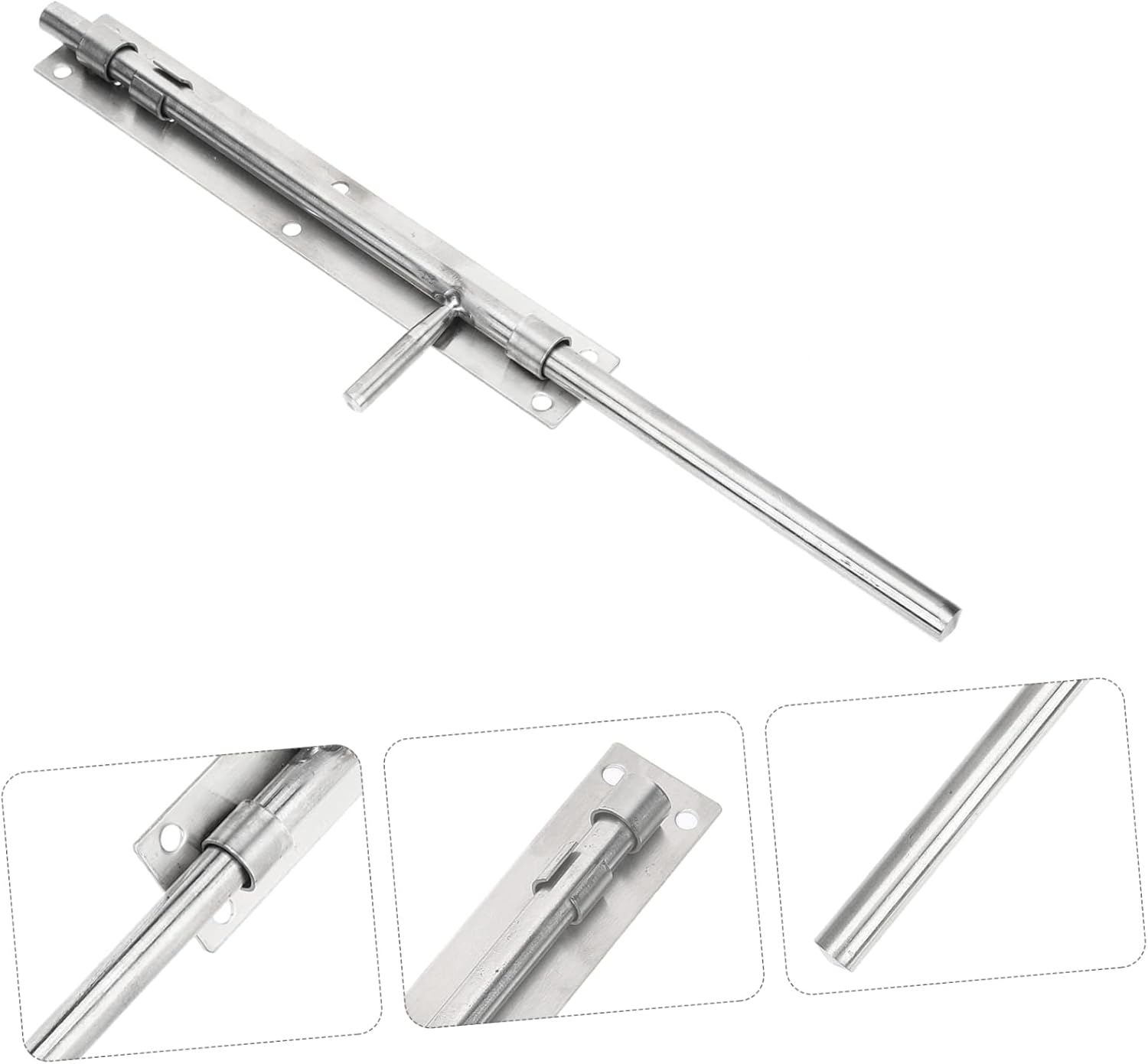 NUOBESTY 5pcs Heavy Duty Sliding Lock Door Bolt Latch Bolt for Outdoor Gates Sheds and Barn Doors Easy to Install Versatile Direction Mounting