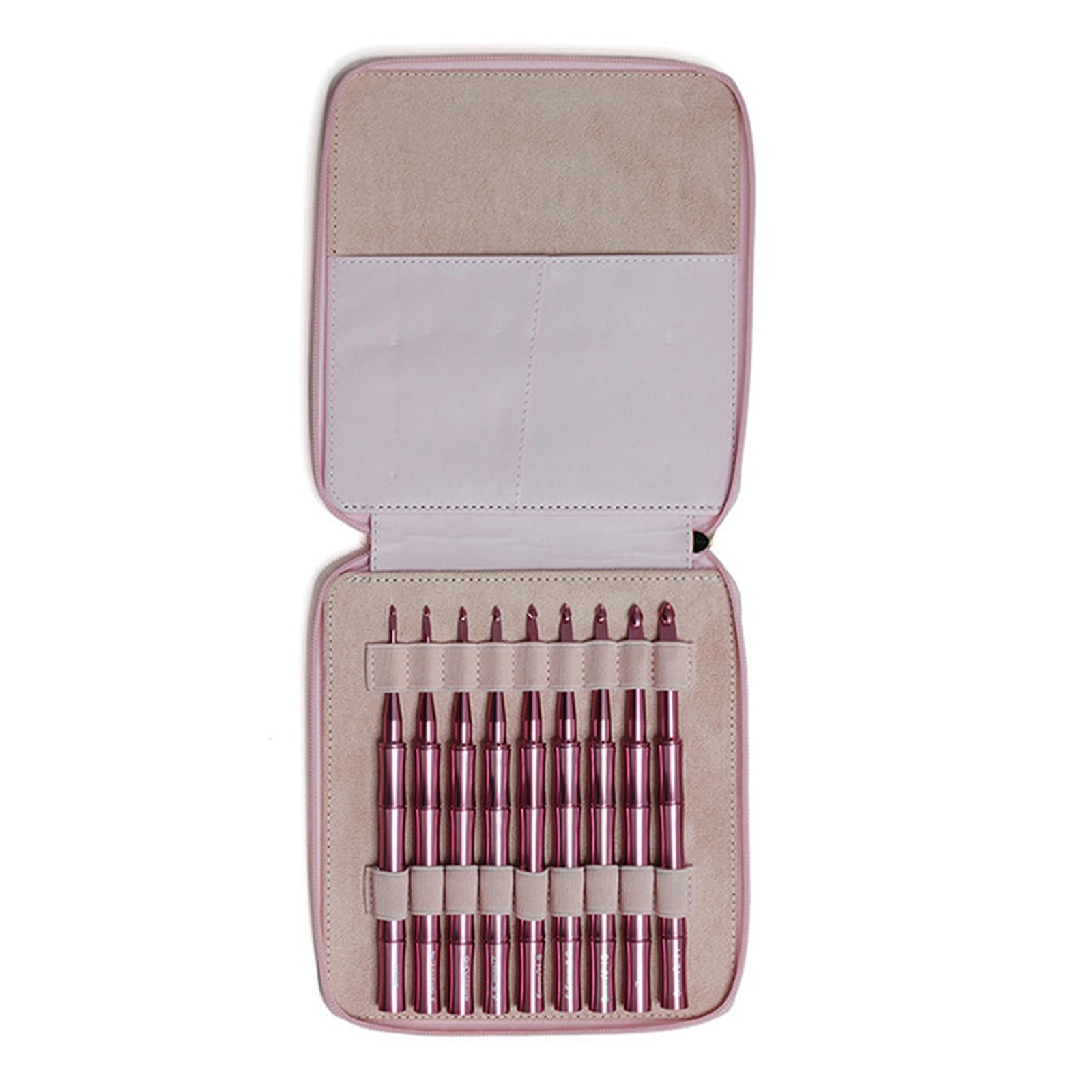 carotoe 9Pcs Ergonomic Crochet Hook 3.0mm-8.0mm Aluminum Alloy Crochet Hook Needle for Beginner Hobbyist Knitting Sweater Scarf Ergonomic Hooks