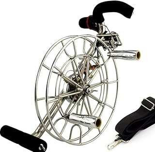 Kite Reel Winder Kite String Winder, Kite Reel, Kite Spool, Grip Wheel, Large Winding Reel Grip Wheel, for Adults, for Outdoor Kite Line Flying (Color : Silver, Size : 32cm) (Color : Silver, Size :