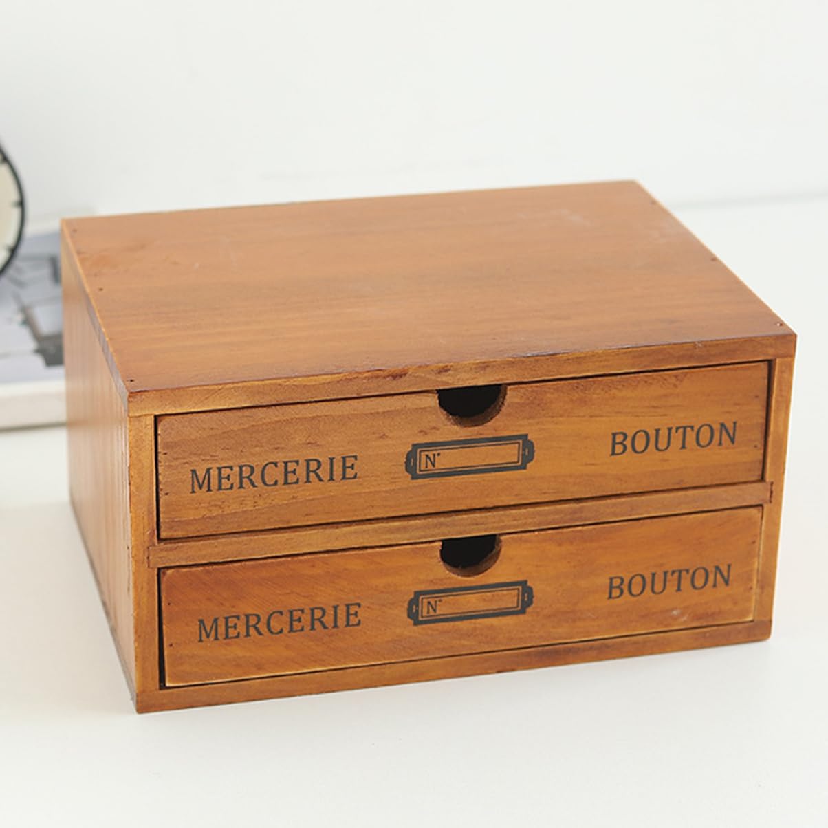 Alipis Organisateur De Bureau Avec Boîte De Rangement Vintage Multi-couches Pour Cosmétiques Et Fournitures De Bureau Pratique Pour Maison