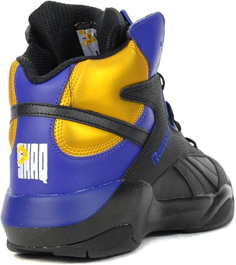 Reebok Tênis feminino Shaq Attaq, Core Black/Bold Purple