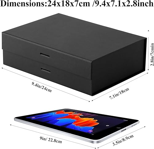 Miniatura 2 de GREDNA Caja de regalo blanca europea con tapa, cajas de cierre magnético, caja de regalo plegable, caja de propuesta de boda, caja de papel