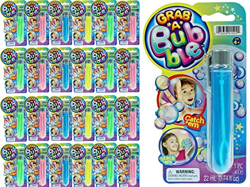 JA-RU Grab a Bubble Touchable Mini Bubble Wands (24 Pk) 1524-24p