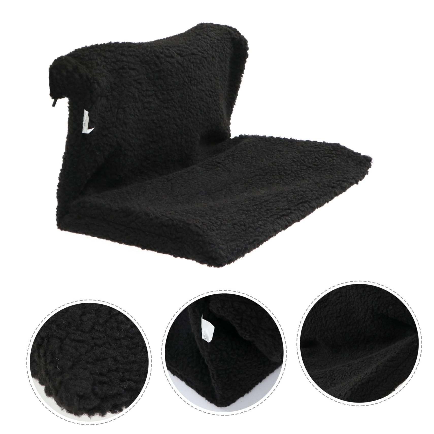 TOYANDONA Schwarzes Katzen Heizkörper Hängebett mit Eisenrahmen aus Fleece