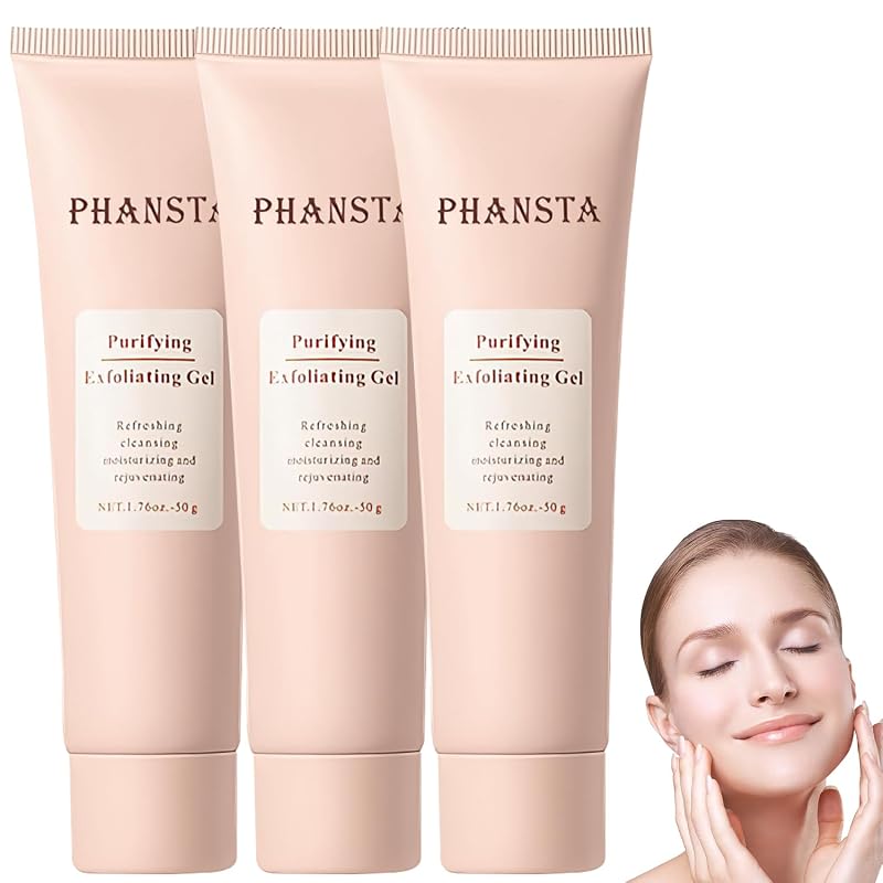 Diinou Gel esfoliante facial, 50 g, pacote com 2