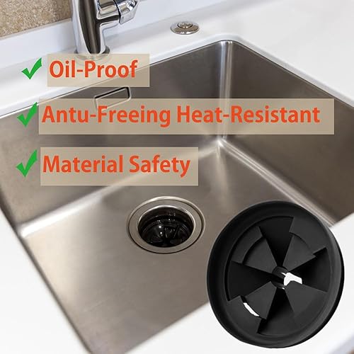 Miniatura 3 de QCB-AM - Protector contra salpicaduras de basura de 3 38 pulgadas, piezas de repuesto para deflector de fregadero InSinkErator Evolution Series,