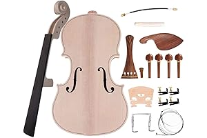 Violin Kit 4/4, Build Your Own Violin Basswood Full Size