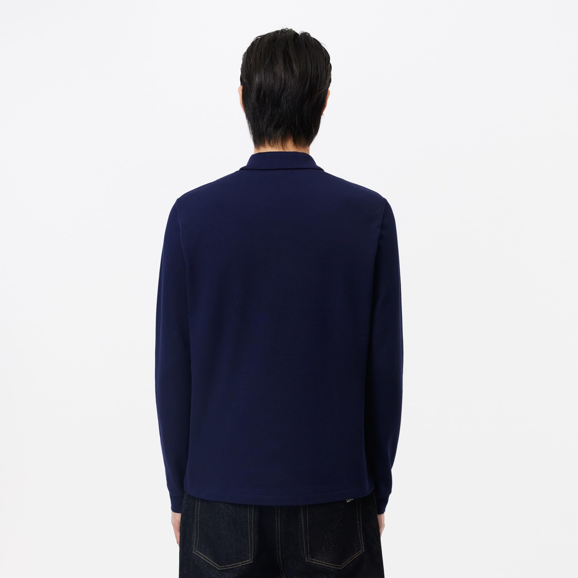 Lacoste Polo Clásico de Piqué de Manga Larga Camisa de Polo Hombre (Pack de 1)