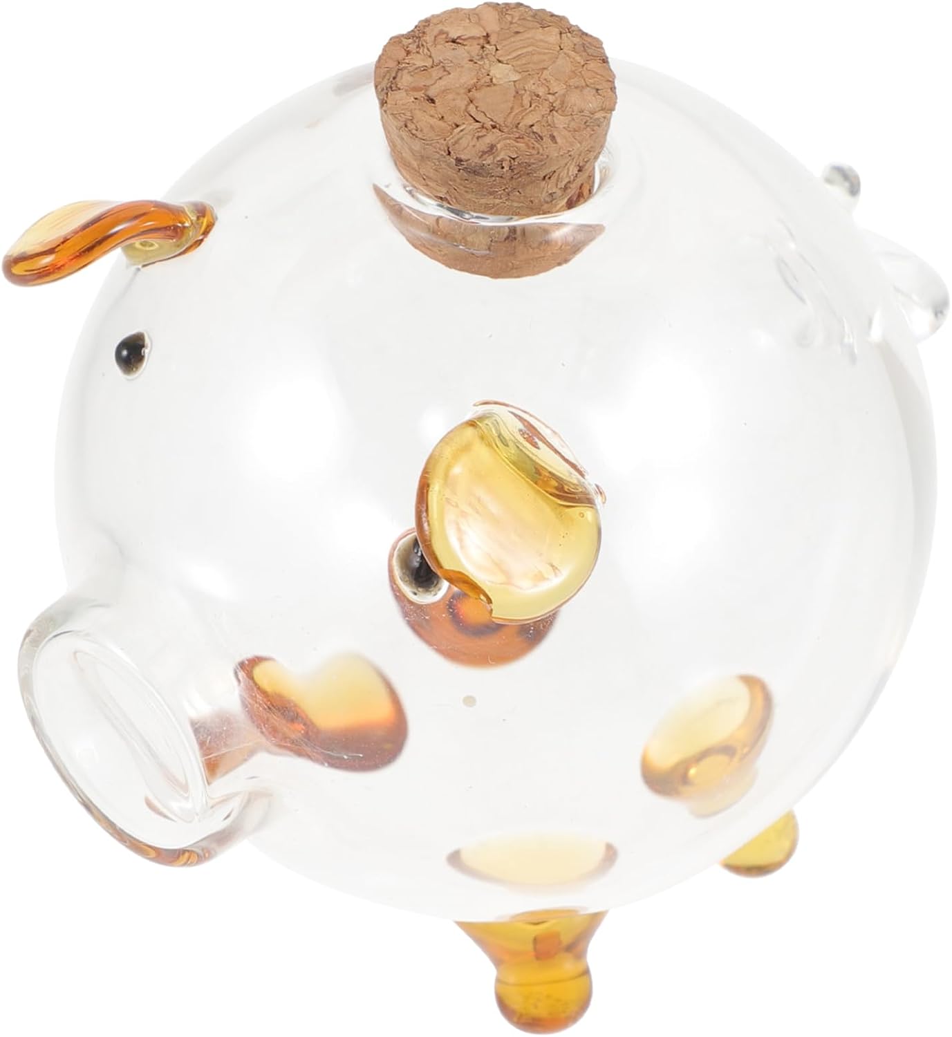 VICASKY Miniature Small Glass Bottle with Cork High Borosilicate Glass Tiny Jar for Bead Storage and Wishing Unique Adults Fashionable Collectible Container