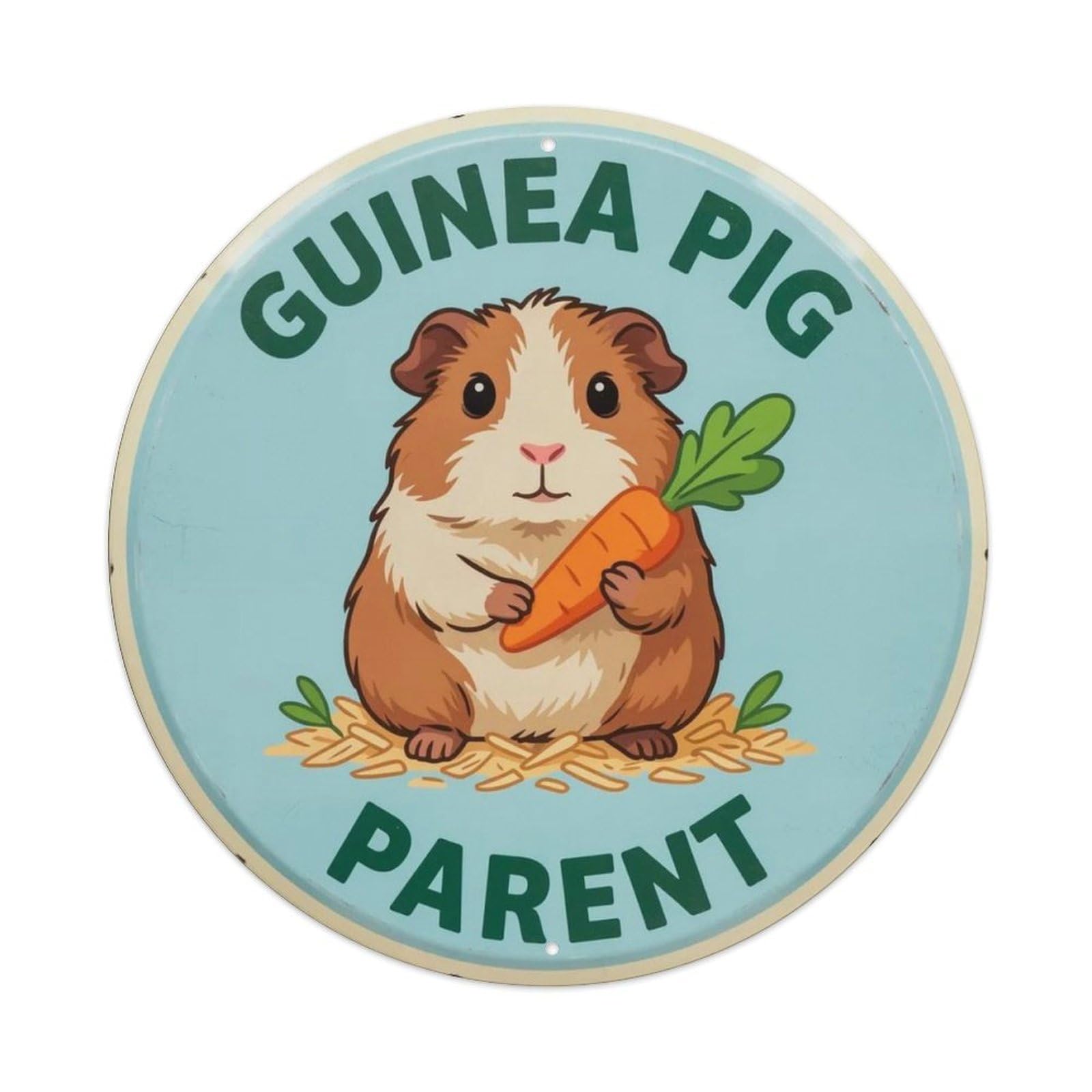 Guinea Pig Parent Metal Tin Sign Plaque
