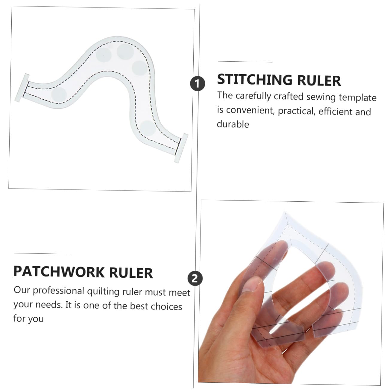 Ciieeo 9piezas Plantilla De Regla Para Patchwork Regla De Acolchado Forma Irregular Herramienta De Costura De Acrílico Para Diy Proyectos De Costura
