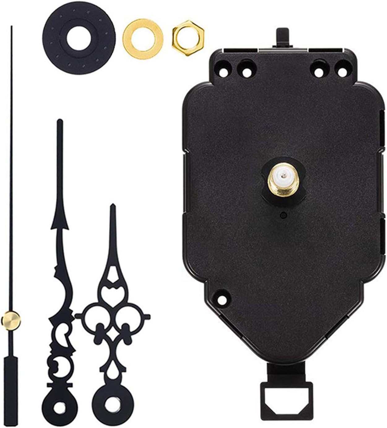 Quiet Swing Clock Motion Mechanism for Handworked Meet Thread Wall Deck Precise Crystal Motor ABS Elastomer Housing Meet Thread Clock Mechanism