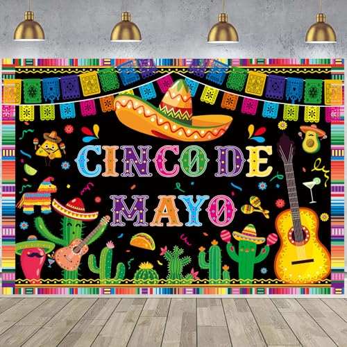 Fondo Fotográfico Cinco de Mayo 82x59 pulgadas miniatura 3