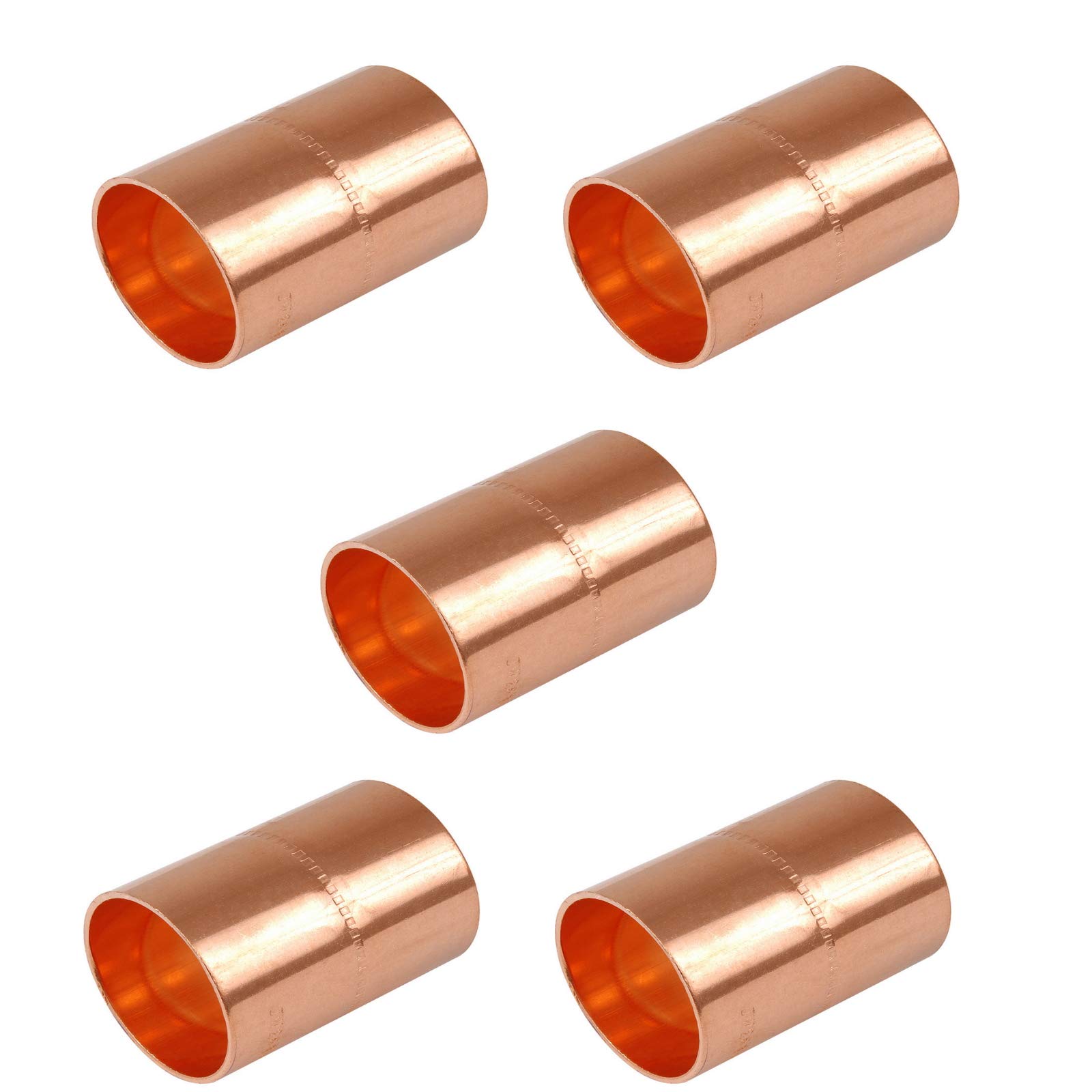 Lp Supplies Copper 15Mm End Feed Coupling - Bag Of 5