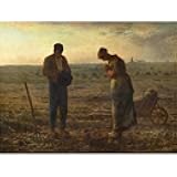 ArtDirect The Angelus Unframed Art Print Giclee Poster by Millet, Jean-Francois - Ready for Framing with Customization Sizes 10x8, 14x11, 20x15, 32x24, 48x36, and 60x45 Inches