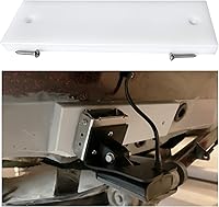 Vista 3 de Placa de montaje para barco transductor de popa 3.5 "x 12" PVC tornillos inoxidables-blanco