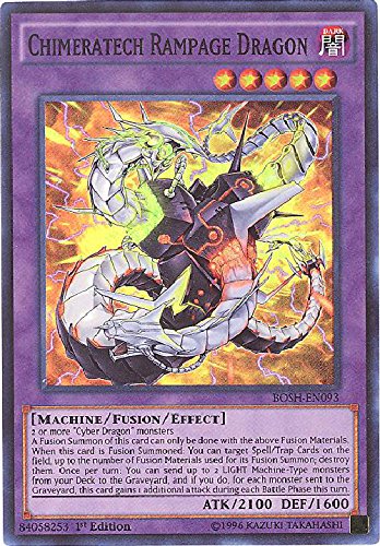 Amazon.com: YU-GI-OH! - Chimeratech Rampage Dragon (BOSH-EN093