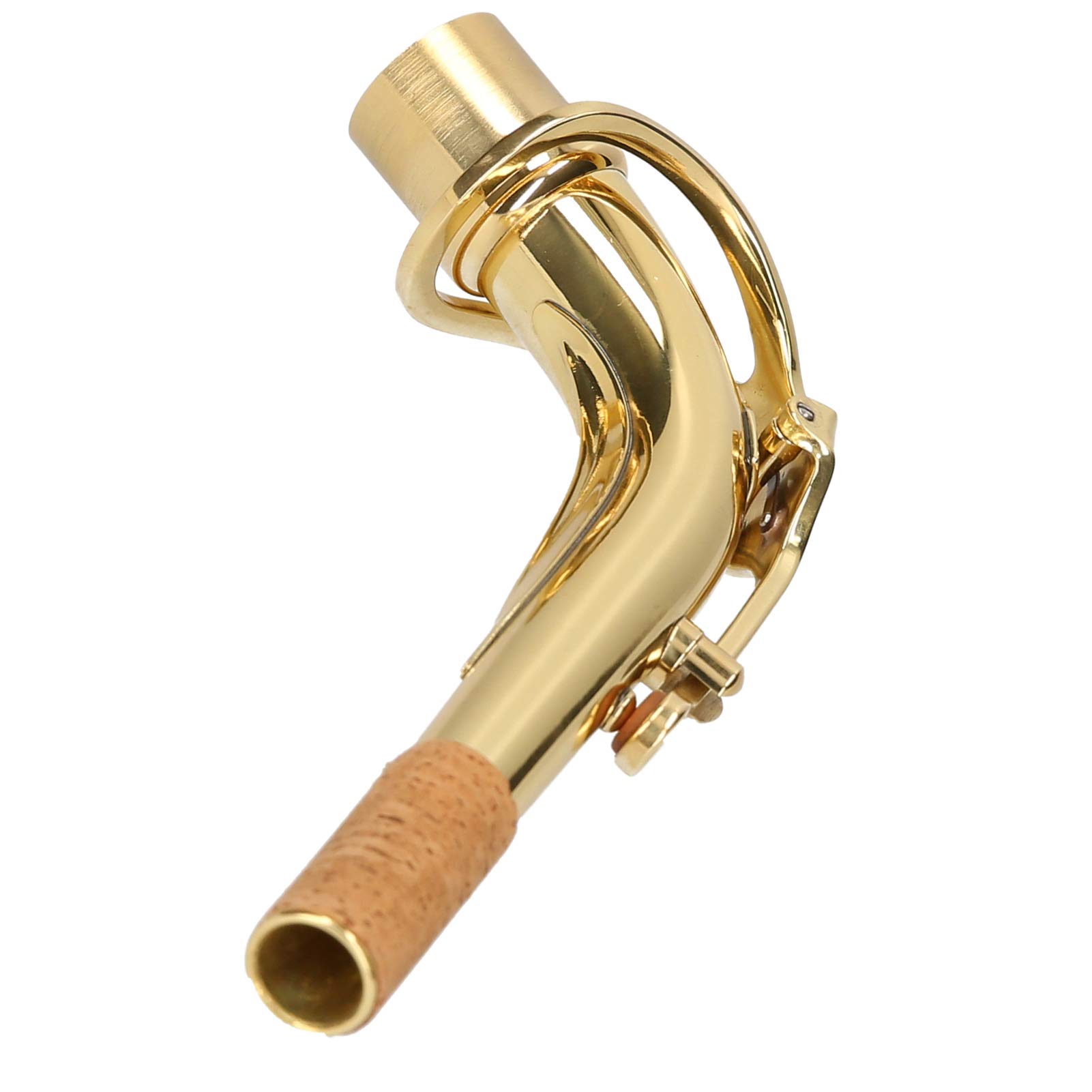 Tudel de saxofón Alto con Cuello Curvo de latón, Pieza de Repuesto para saxofón, Accesorio para saxofón
