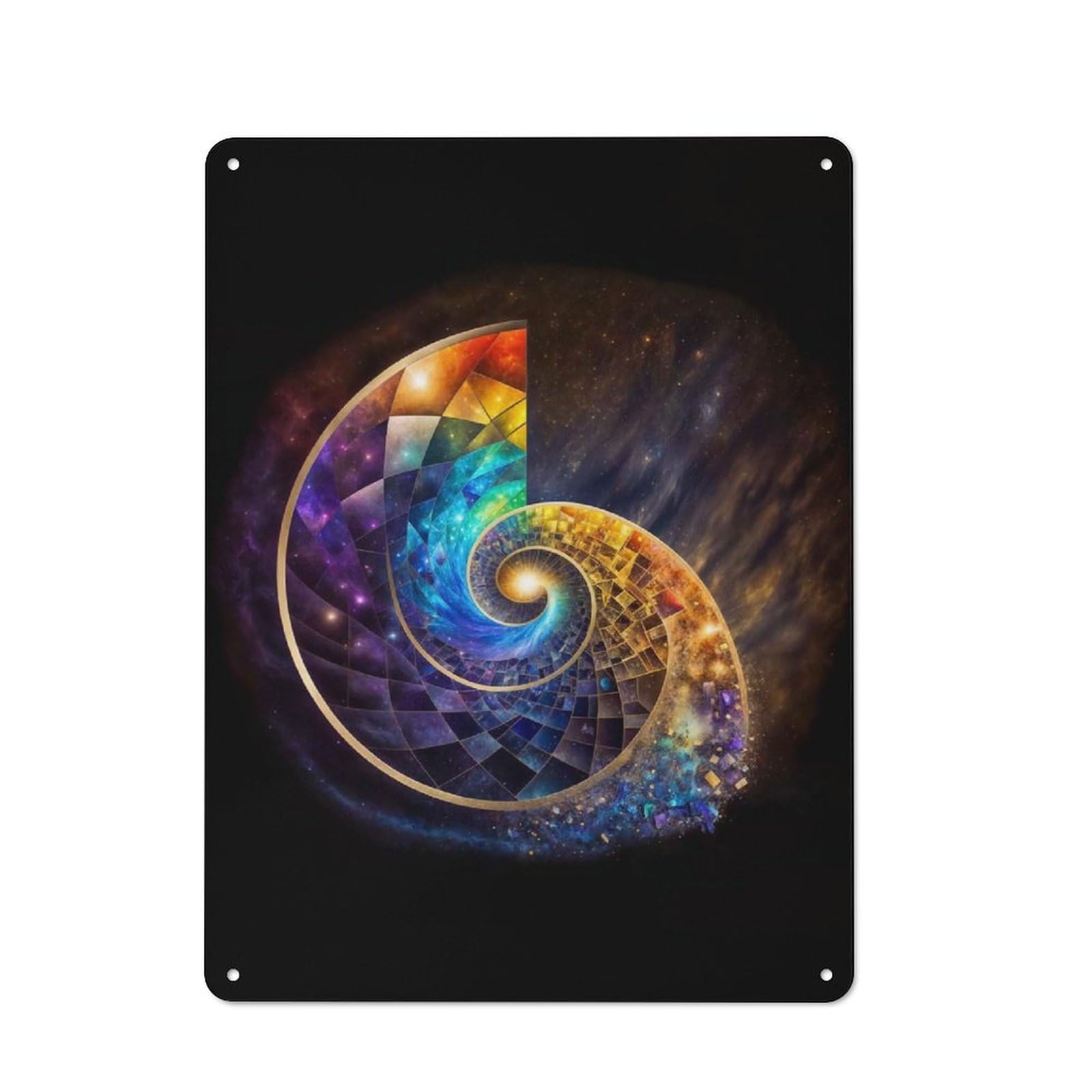 Vintage Spiral of Life Metal Plaque 40x30cm, Kitchen Wall Decor for Restaurant, Kitchen, Counter Or Breakfast Nook