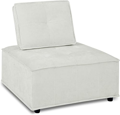 Miniatura 7 de NOLLAM Sofá modular moderno, sofá modular tapizado en forma de L de 99 pulgadas con marco resistente y cojín trasero extraíble, combinación de