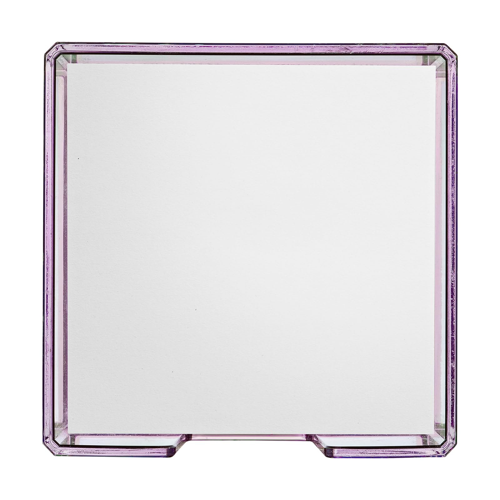 Idena Boîte à fiches 500 feuilles 80 g/m² plastique violet-vert 10,3 x 10,3 x 5,7 cm