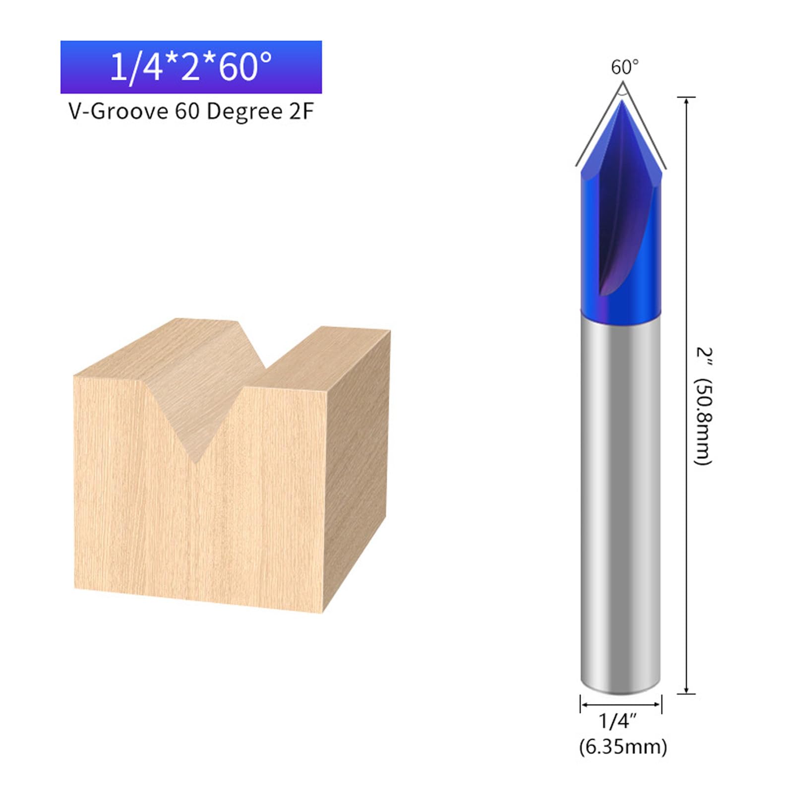 5PCS CNC Rzeźbianie drewna Zestaw bitów, 1/4 cala Shank Soild Carbide 15 20 30 60 90 stopni V Bit rowka, zestaw grawerowania, dla CNC lub routerze drewna