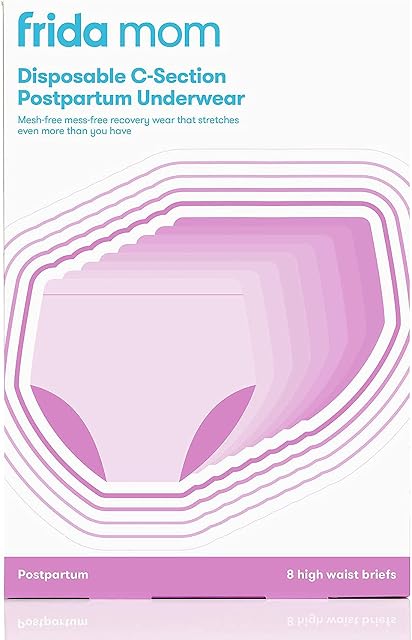 Frida Mom Women's Frida Mom High-waist Disposable Postpartum (8 Pack) Underwear, High Waist, Regular Waist 28 to 42 stretched UK