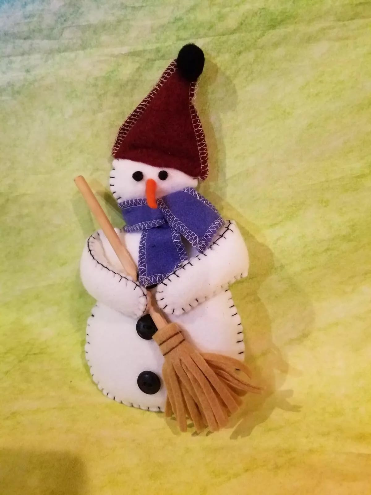Christmas Snowman with Broom 10