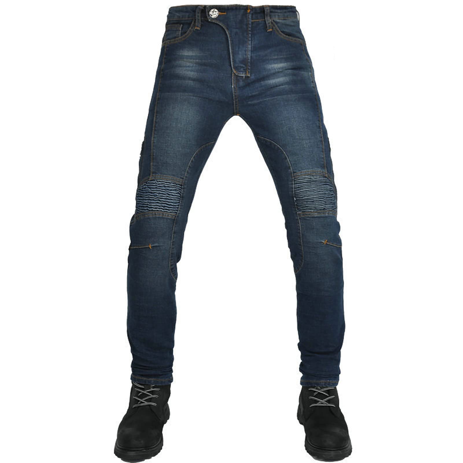 GEBIN Motorrad Jeans Herren - Mit Abnehmbarem Knie- Und Hüftschutz