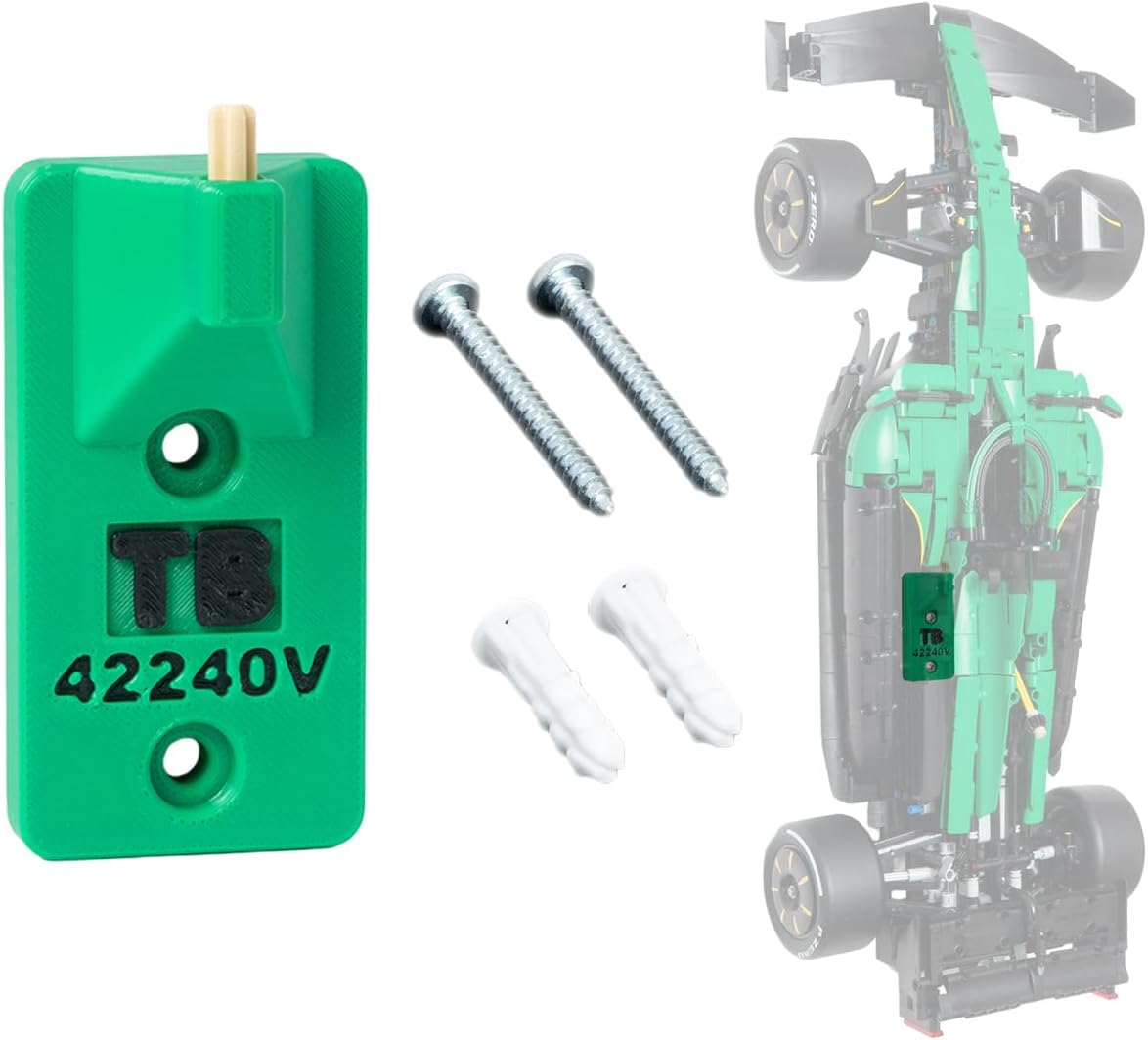 Vertical Wall Mount Compatible with Lego Technic Aston Martin Aramco AMR25 F1 Car-42240 | Wall Mount ONLY (Car NOT Included)