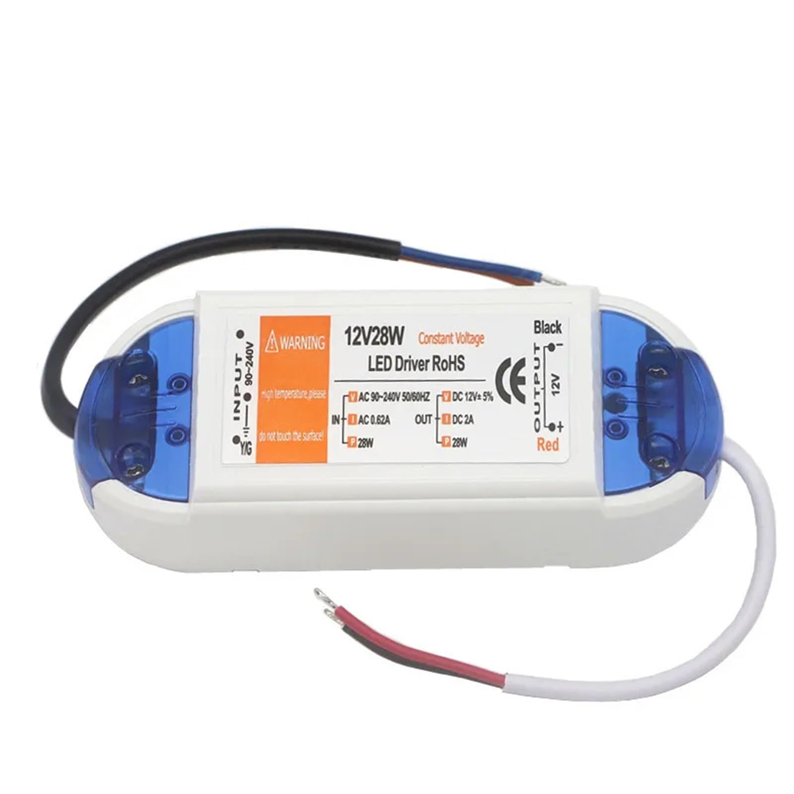Zasilacz 12 V 110 V 220 V do 12 V oświetlenie 100 W 72 W 48 W 28 W 18 W DC Zasilacz 12 V Sterownik LED do paska LED (100 W)