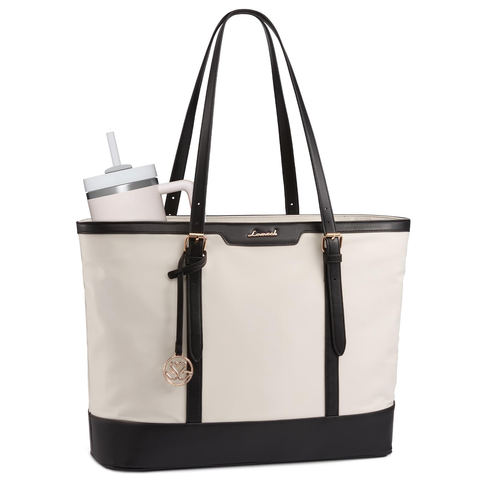 LOVEVOOK Handtasche Damen Groß, Laptop Shopper Tasche Arbeitstasche, Lehrertasche Aktentasche Sch...