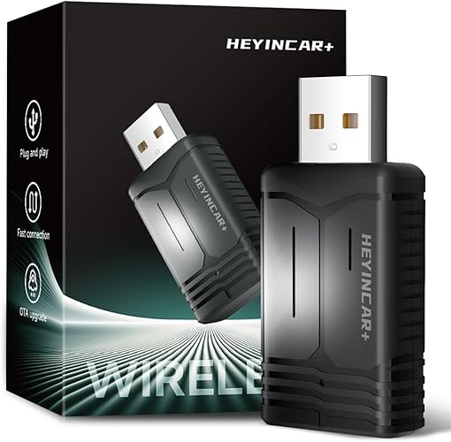 H-Air Wireless CarPlay & Android Auto Adapter, 2025 Upgrade, Plug & Play USB Dongle, Convert Wired CarPlay Auto to ...
