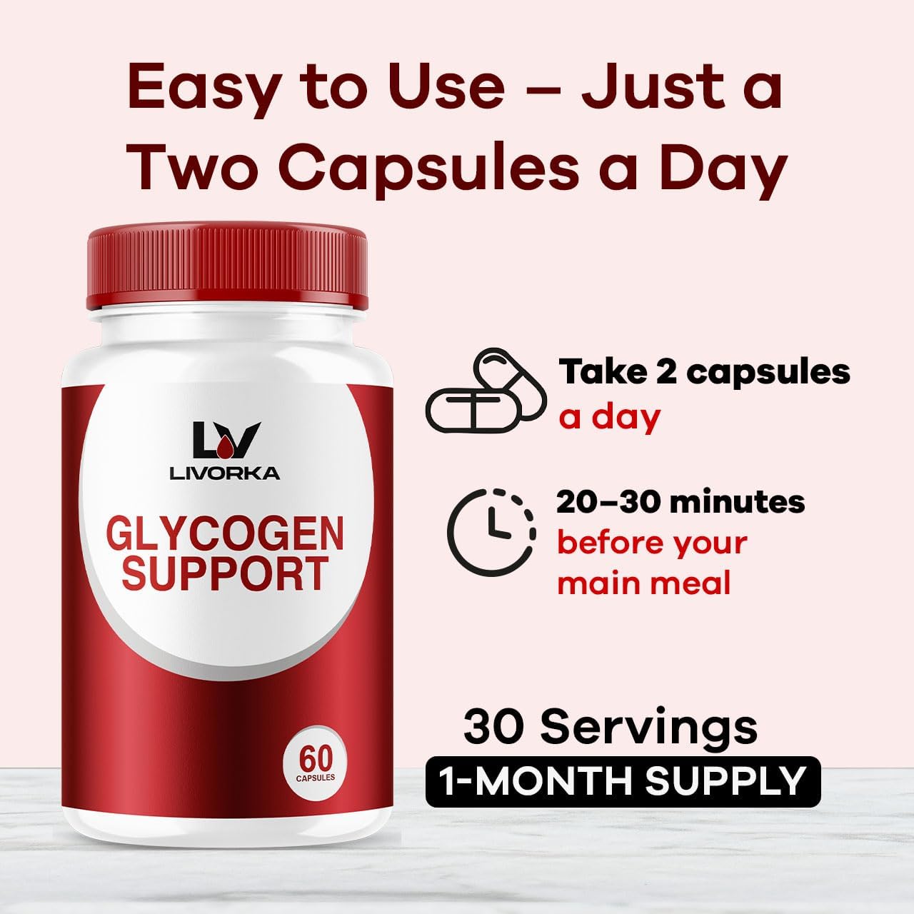 (2 Pack) Glycogen Support Capsules - Official GlycogenSupport Advanced Supplement Pills - Maximum Strength, All Natural Formula Vitamin For Overall Health & Wellness Reviews, 120 Capsules For 2 Months - Image 4