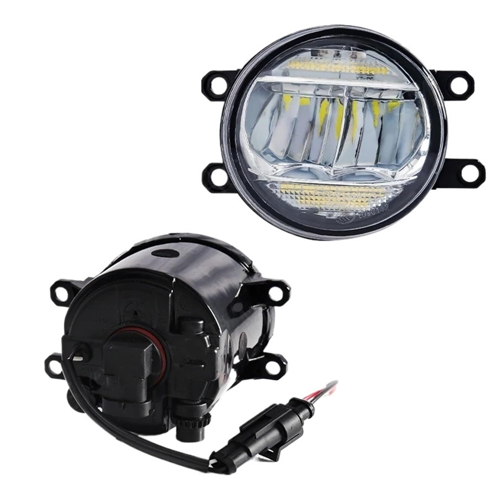 Faro Coche Luz Antiniebla LED 2 1 12 V Circulación Diurna DRL Para Toyota Para RAV4 Para Aygo Para Venza Para Avalon Para Sienna Para Tundra Faros Delanteros