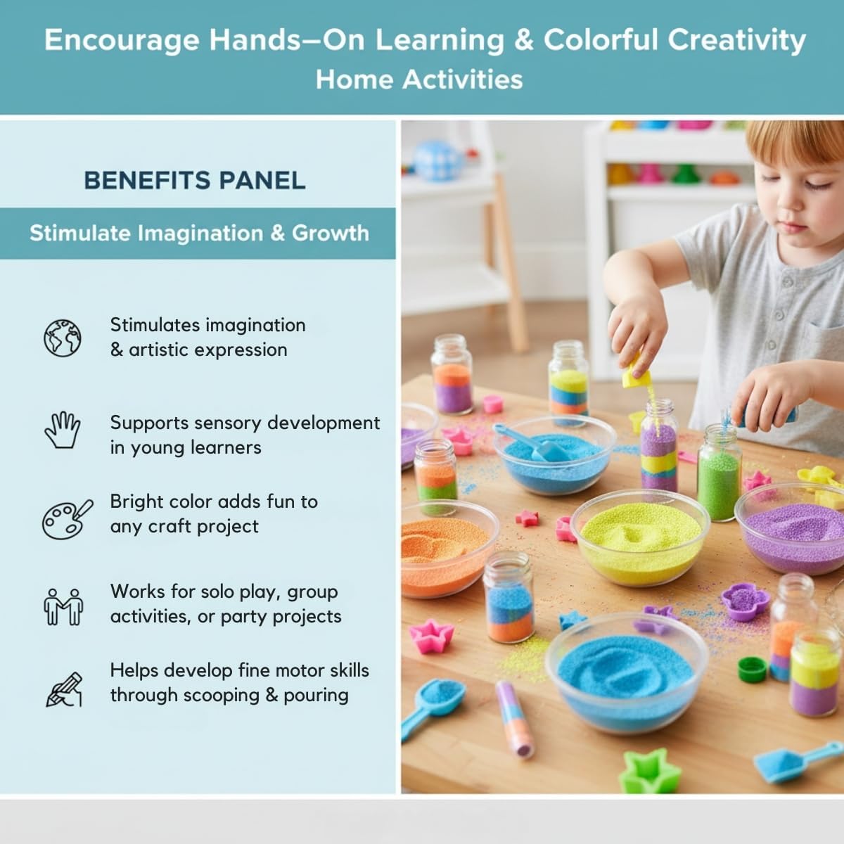 Sandtastik Products Ltd - Yellow Sand - Crafts for Kids and Fun Home Activities image 4