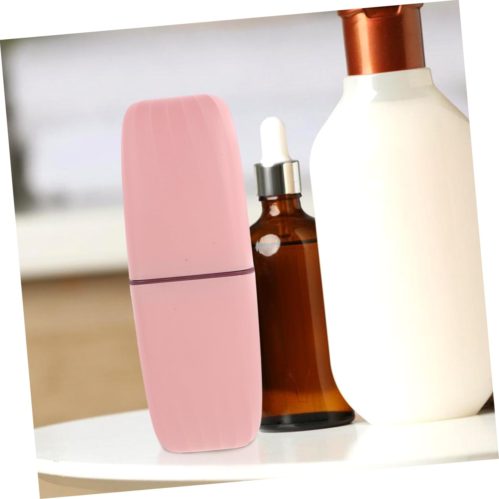 Beavorty 4 Pezzi Di Forniture Da Viaggio Custodia Per Spazzolino Da Denti Porta Spazzolino Bicchiere E Scatola Porta Dentifricio Per Campeggio E Viaggi