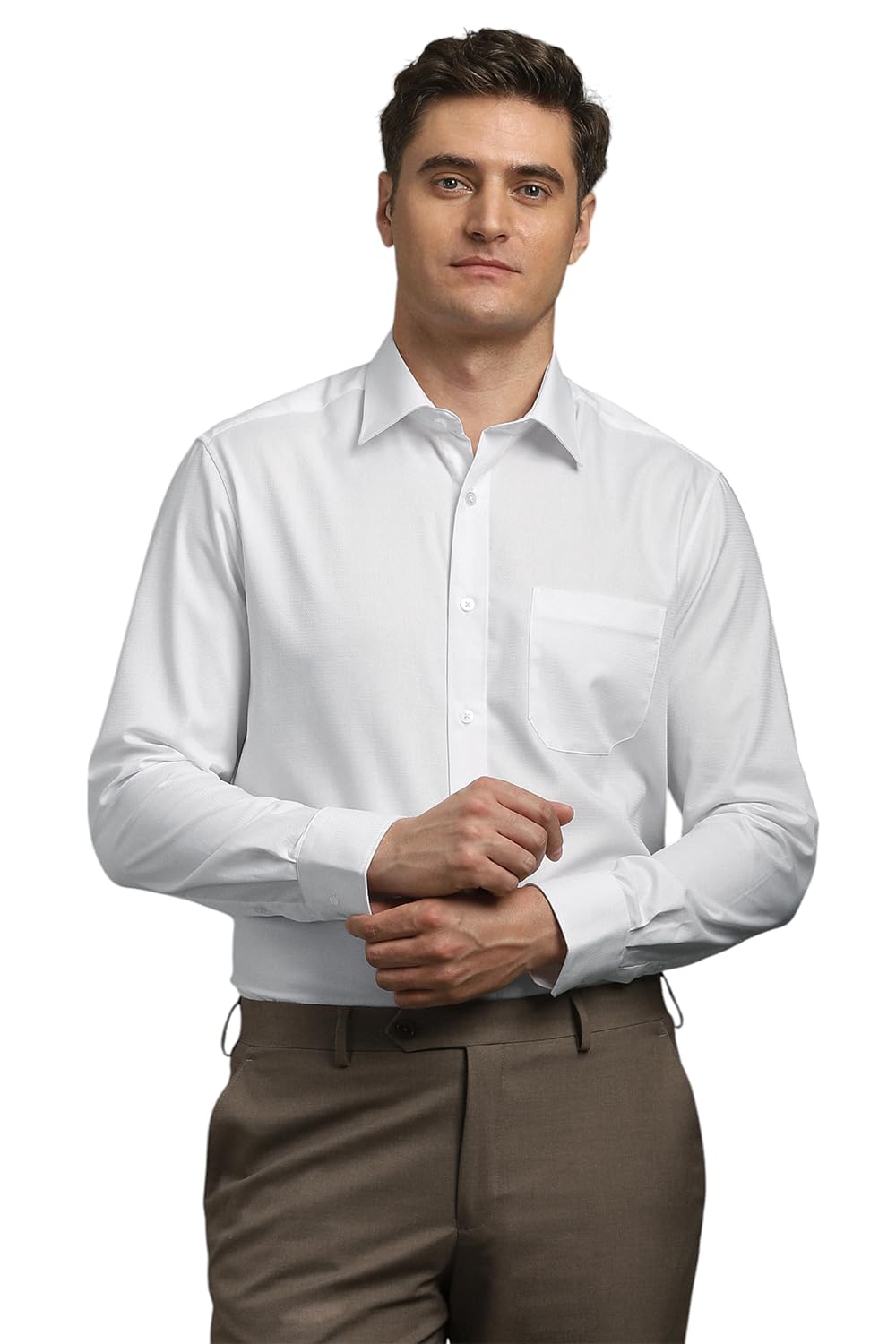 louis philippe Men's Solid Classic Fit Shirt-picture-11
