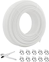 Vista 9 de Tubería PEX de 1/2 pulgada, 100 pies, 2 rollos, tubería PEX EVOH Pex-B, sin barrera de oxígeno, duradero, a prueba de fugas, flexible para líneas